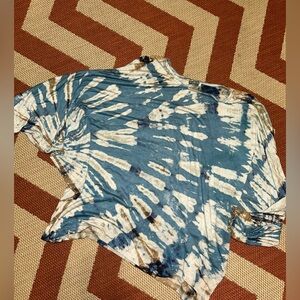 Earthbound- Blue and White Tie-Dye Top